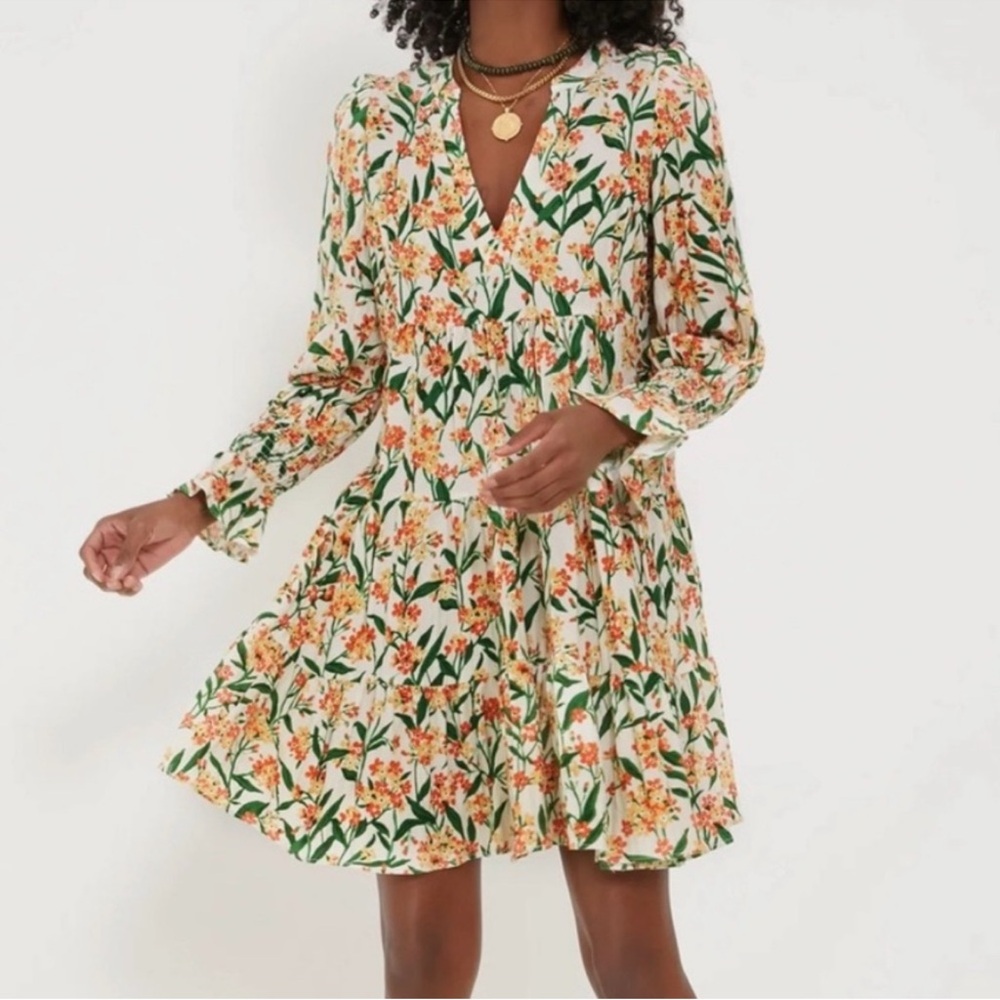 Tuckernuck Pomander Place Floral V-Neck Midi Dress